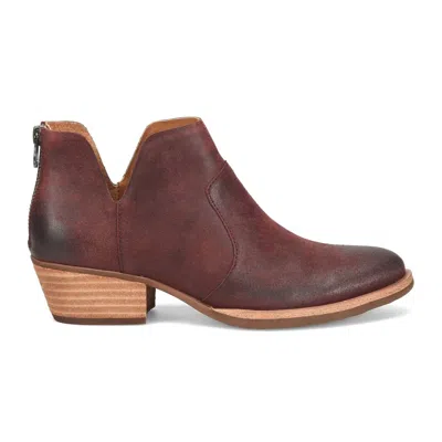 Kork-ease Women's Skye Leather Boot In Dark Red In Multi