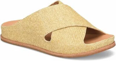 Kork-ease Women's Tutsi Cross Band Sandals In Natural In Yellow
