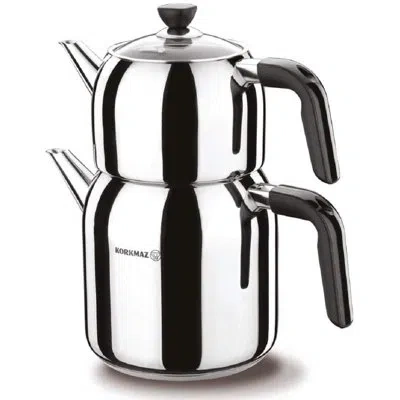 Korkmaz 2.3 Qt. Stainless Steel Stovetop Kettle In Silver