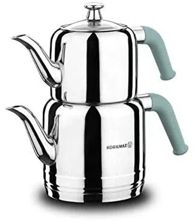 Korkmaz 2.87 Qt. Stainless Steel Stovetop Kettle In Silver