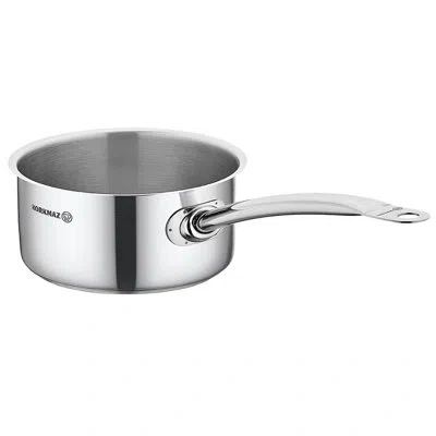 Korkmaz 7.7 Quarts Stainless Steel Saucepan In Silver