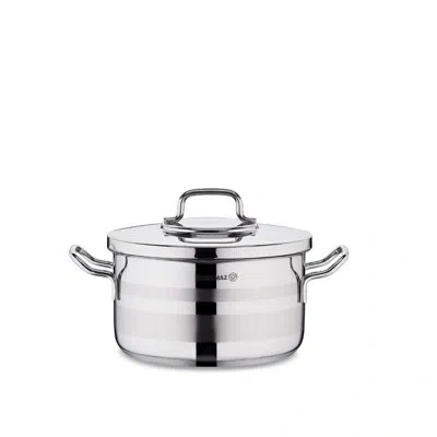 Korkmaz Astra2 Stainless Steel Pot, High-performance Multi-purpose Cookware With Lid-silver
