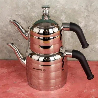 Korkmaz Hakan  104.8oz. Teapot Set In Silver