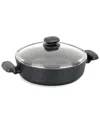 Korkmaz Ornella Low Casserole 24x6.5 In Black