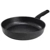 Korkmaz Ornella Nonstick 9.5 Inch Aluminum Frying Pan In Granite Black In Black