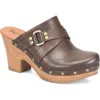 Korks Abby Stud Clog In Brown