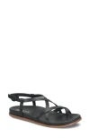 Korks Arica Toe Loop Sandal In Black