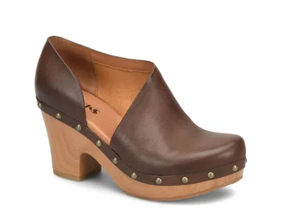 Korks Arielle Platform Clog In Dark Brown