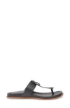 Korks Audie Thong Sandal In Black