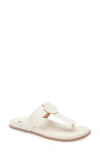Korks Audie Thong Sandal In White