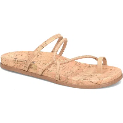 Korks Audra Sandal In Natural Cork