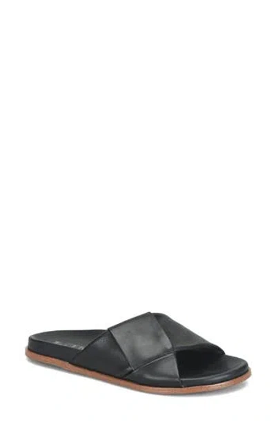 Korks Aurora Slide Sandal In Black