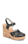 Korks Babette Ii Wedge Sandal In Black