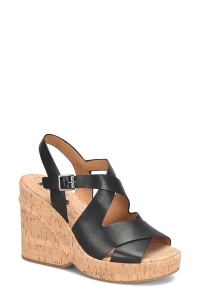 Korks Brigitte Wedge Platform In Black