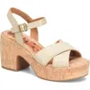 Korks Calda Platform Sandal In Cream