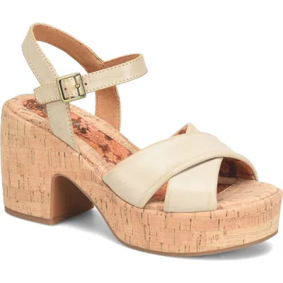 Korks Calda Platform Sandal In Neutral