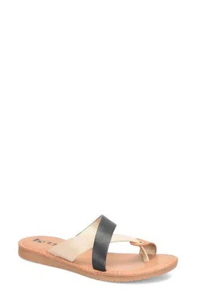 Korks Catarina Sandal In Black/natural