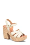 Korks Dee Wedge Platform In Off White