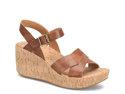 Korks Denica Ii Wedge Sandal In Brown
