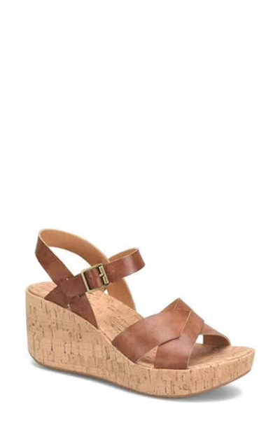 Korks Denica Wedge Sandal In Tan