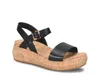 Korks Divinity Wedge Sandal In Black