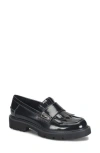 Korks Frida Kiltie Fringe Loafer In Black