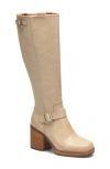 Korks Karalyn Knee High Boot In Cream