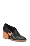Korks Kayla Block Heel Asymmetric Pump In Black