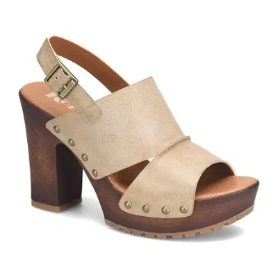 Korks Kristian Womens Round Clogs In Neutral