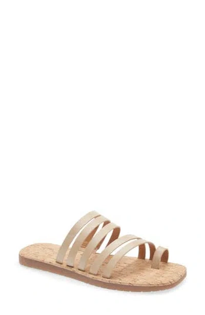 Korks Marisol Flat Sandal In White