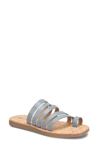 Korks Marisol Toe Loop Slide Sandal In Gray