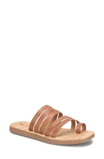 Korks Marisol Toe Loop Slide Sandal In Brown