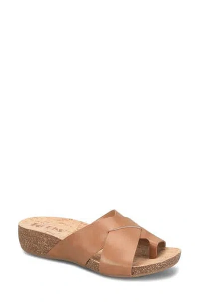Korks Micha Toe Post Sandal In Brown
