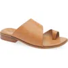 Korks Sareen Toe Loop Sandal In Light Tan