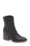 Korks Selena Block Heel Harness Boot In Black