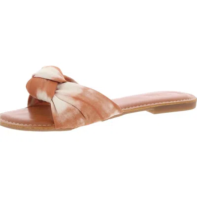Korks Soleil Womens Bow Slide Sandals In Red