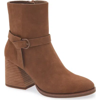 Korks Suzi Bootie In Brown Nubuck