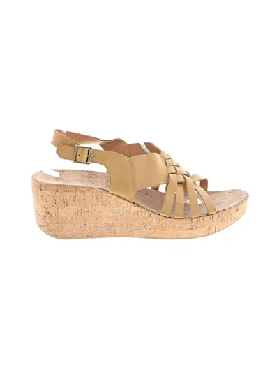 Pre-owned Korks Wedges In Tan