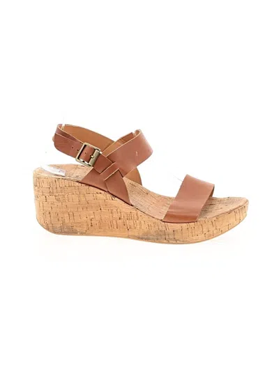 Pre-owned Korks Wedges In Tan