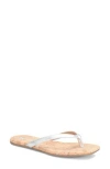 Korks Winnie Flip Flop In Silver