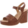 Korks Womens Buckle Cork Wedge Heels In Multi
