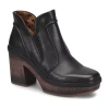 Korks Womens Robin Block Heel Booties In Black