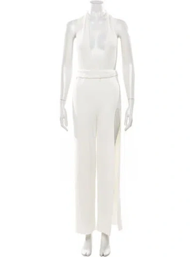 Pre-owned Korobeynikov Halterneck Jumpsuit In Neutrals