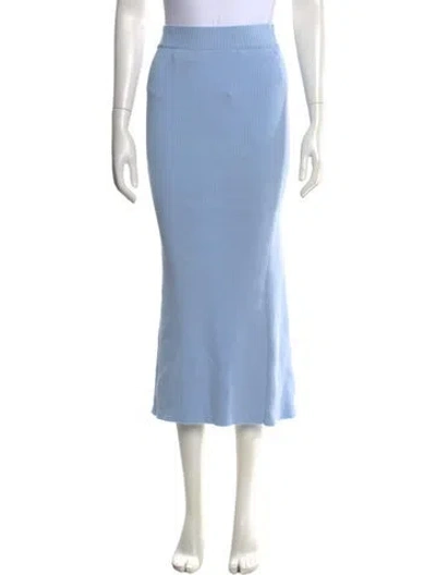 Pre-owned Korobeynikov Midi Length Skirt W/ Tags In Blue