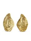 Korobeynikov Shell-embellished Hammered Earrings In Gold