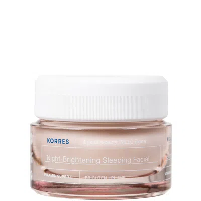 Korres Apothecary Wild Rose Night-brightening Sleeping Facial - 40ml In White