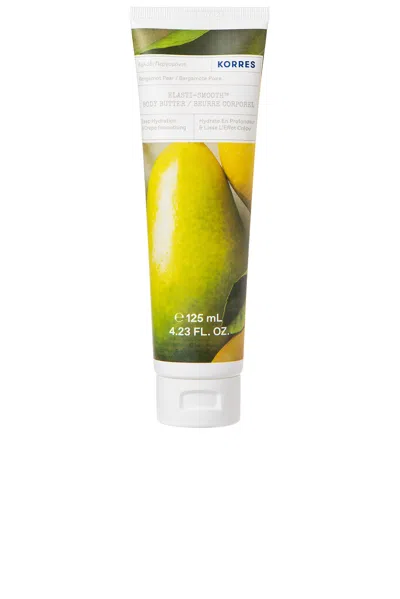 Korres Elasti-smooth Body Butter In Bergamot Pear