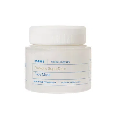 Korres Greek Yoghurt Probiotic Superdose Face Mask In White