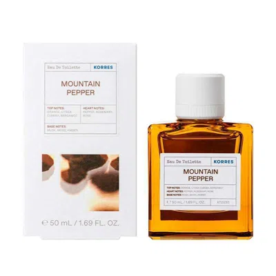 Korres Men's Mountain Pepper Edt 1.7 oz Fragrances 5203069090646 In Transparent