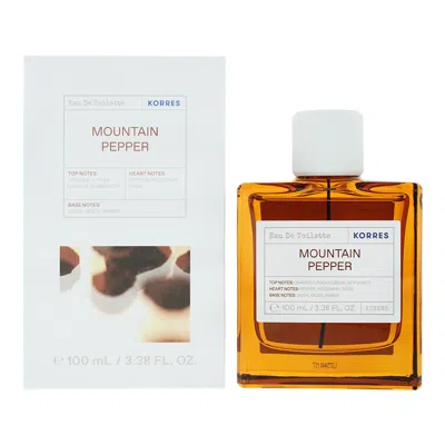 Korres Men's Mountain Pepper Edt Spray 3.38 oz Fragrances 5203069127021